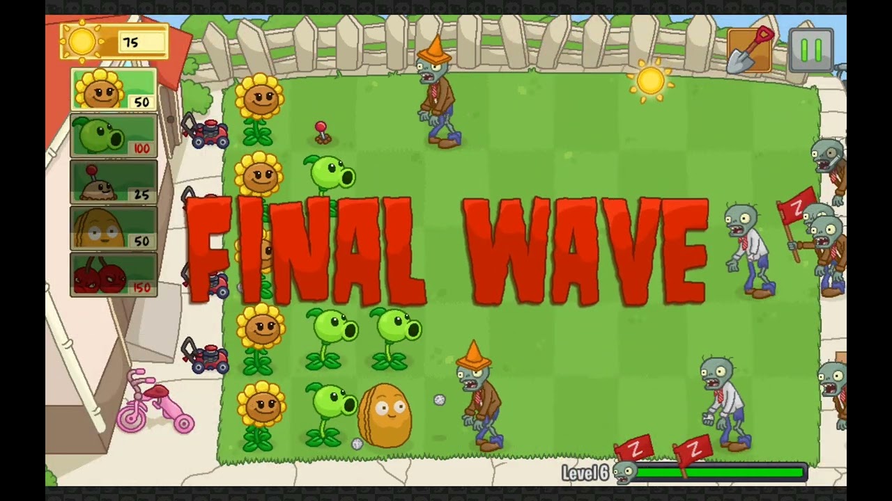 PVZ neighborhood defense 2 , Gli zombi mi demoliscono (re upload)