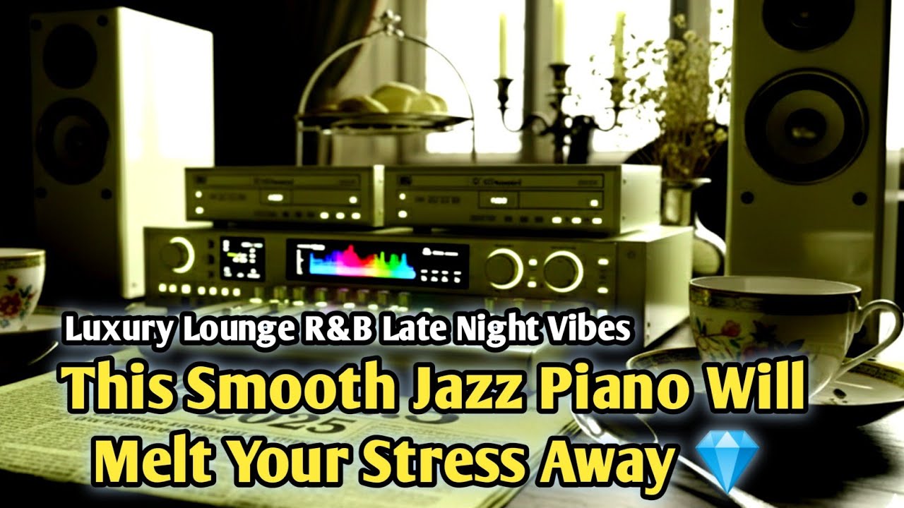 This Smooth Jazz Piano Will Melt Your Stress Away 💎 | Luxury Lounge R&B Late Night Vibes