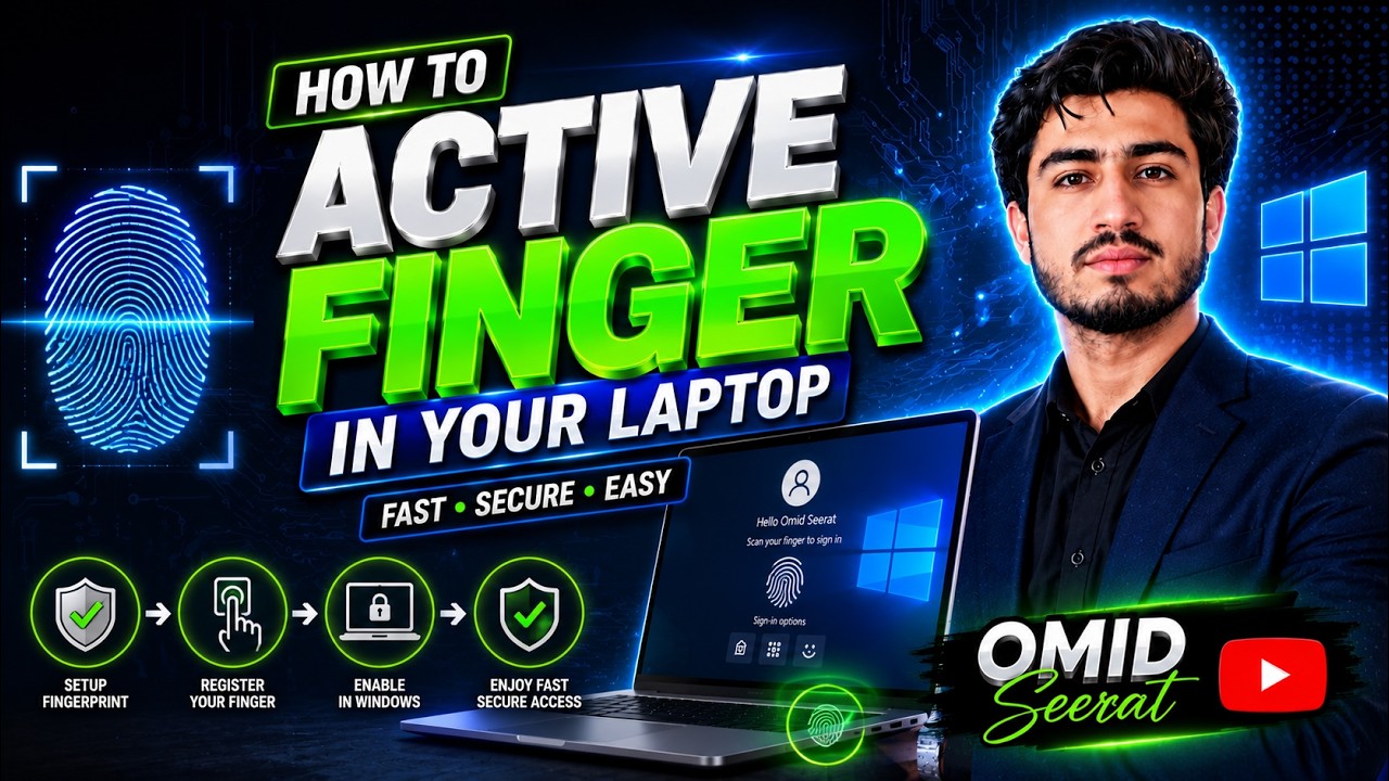 How to Lock PC By Fingerprint? | څنګه کمپیوټرد ګوټې نښان په واسطه کولپ کړو؟ |#windows10|#fingerprint