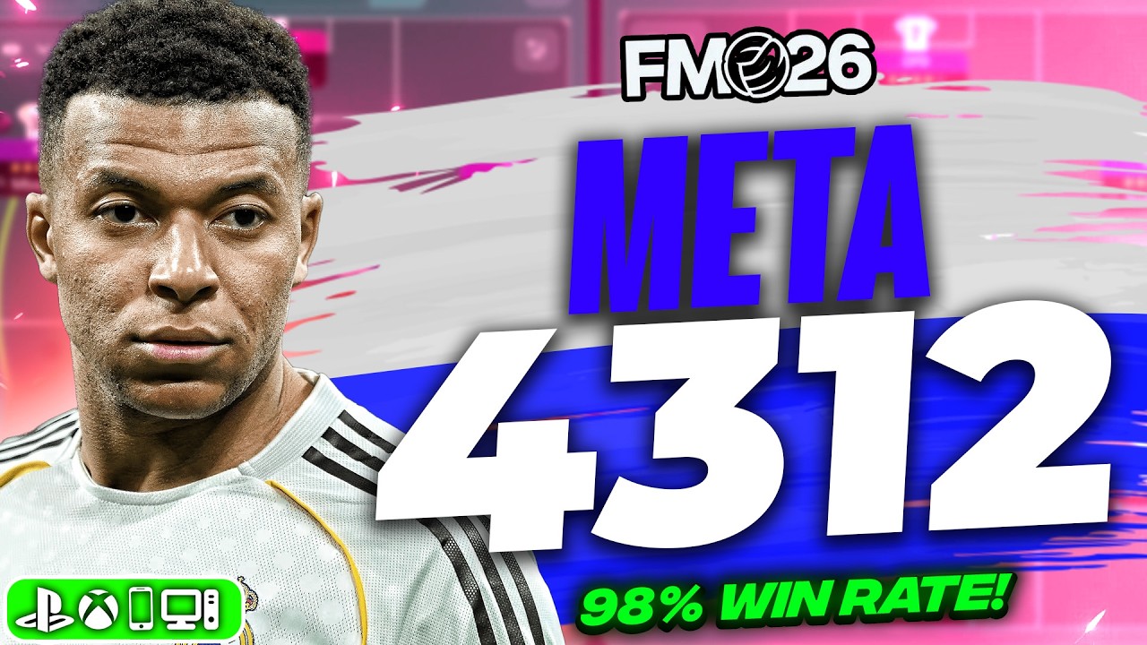Новая мета-тактика 4312 в FM26! (98% побед) | Лучшие тактики в FM26