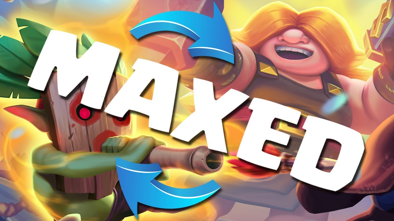 Maxed Rune Giant & evo Dart Goblin decks Clash Royale