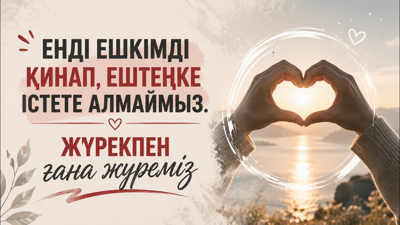 ЕНДІ ЕШКІМДІ ҚИНАП, ЕШТЕҢКЕ ІСТЕТЕ АЛМАЙСЫҢ.