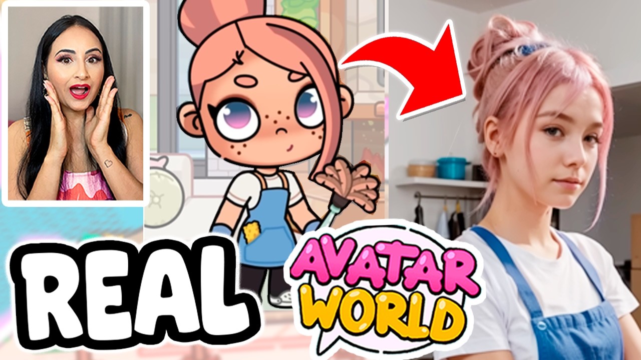 PERSONAGENS DO AVATAR WORLD NA VIDA REAL | MARY GAMES REAGINDO 02