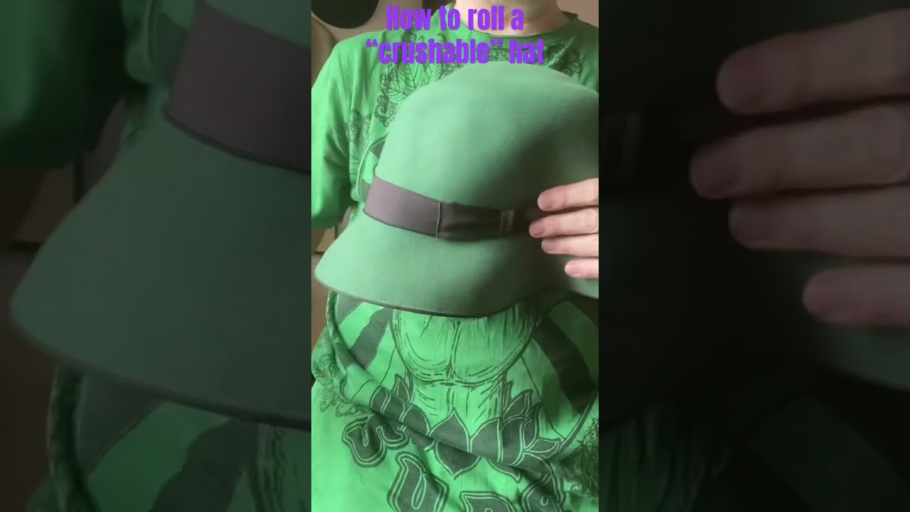 How to Roll a &ldquo;Crushable&rdquo; Hat - the CORRECT WAY