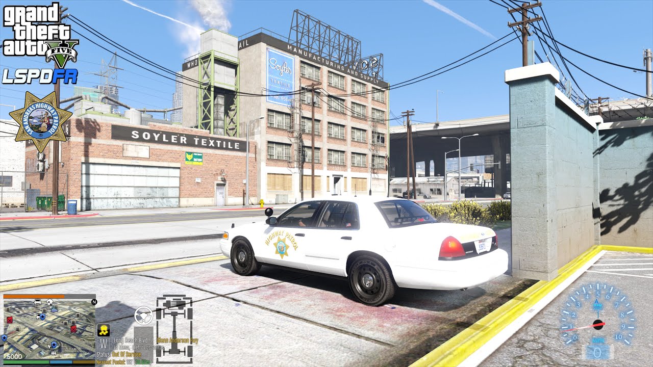 GTA V - LSPDFR 0.4.9🚔 - SAHP/CHP - Highway Patrol - Stolen Sheriff Vehicle | High-Speed Pursuit - 4K