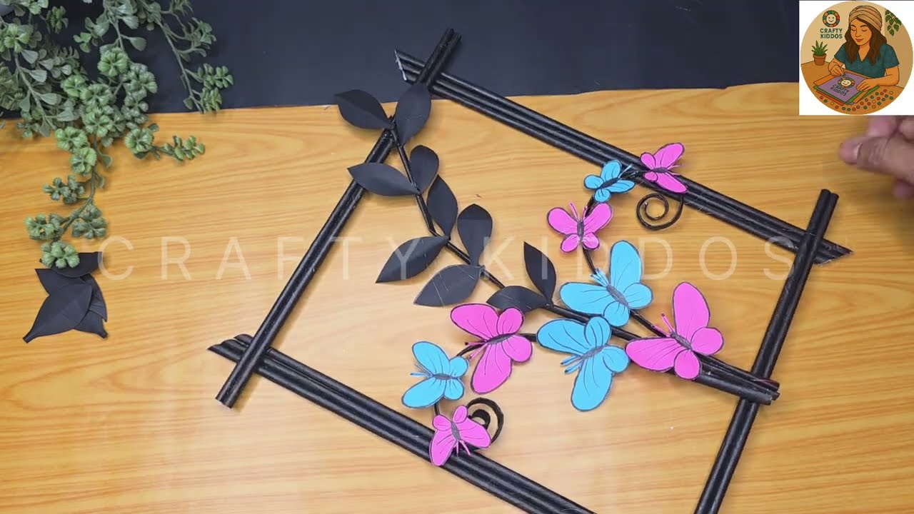 QUICK AND EASY WALL HANGING | DIY WALL DECOR | ORIGAMI CRAFT | BUTTERFLY DECORATION 