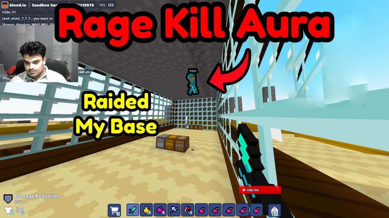 Kill Aura User Raided My Base In Survival || Bloxd.io
