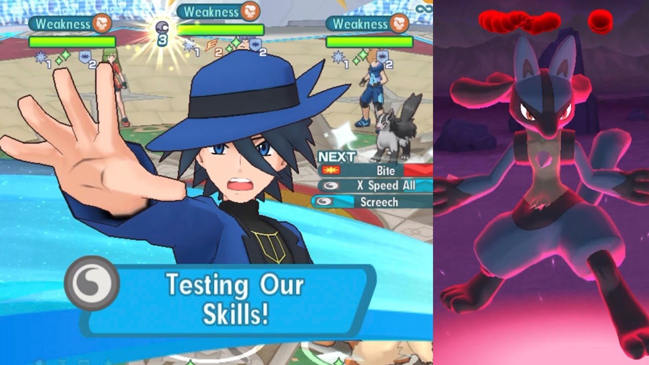 6*EX 5/5 Riley & Lucario at 3000pts Champion Stadium | Pokémon Masters EX