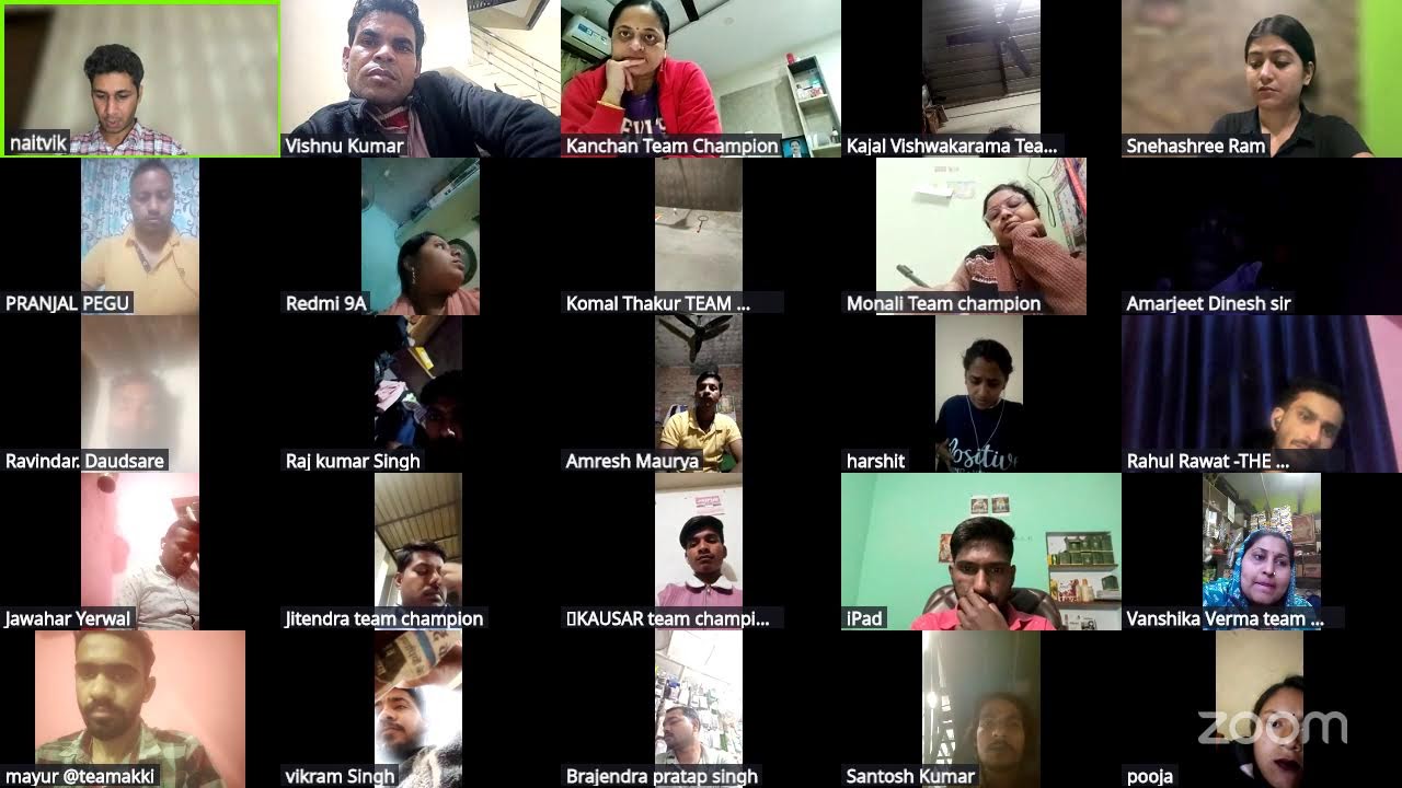 WAF's Zoom Meeting