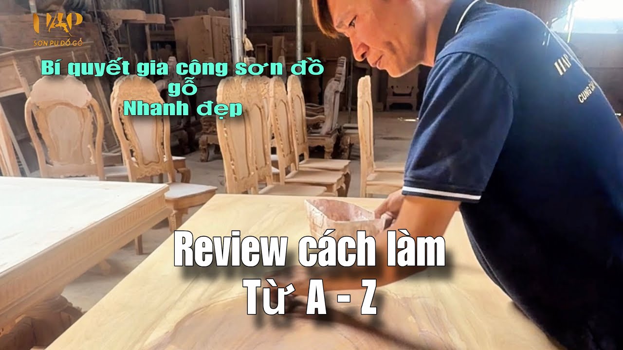 Cách sơn đồ gỗ nhanh đẹp /Review cách làm A-Z/ @hapsonpudogo2 