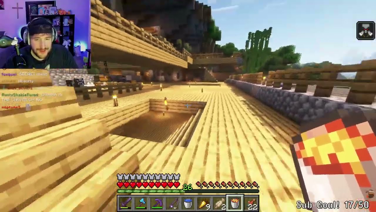 [05/08/23] YAYAYA WE ON THE SERVER MINECRAFTY ON GOD WOOO !troll (BigT twitch vods)