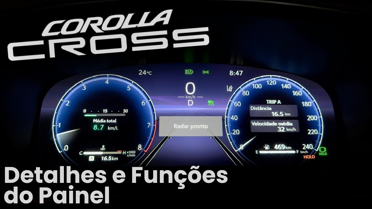 Como FUNCIONA o PAINEL do Corolla Cross 2025? Explicado em Detalhes!