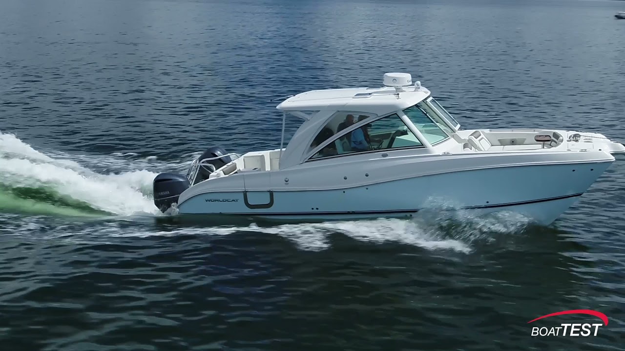 BoatTEST Sharrow MX™ Propeller review. World Cat 325 DC with twin Yamaha 300 HP motors.