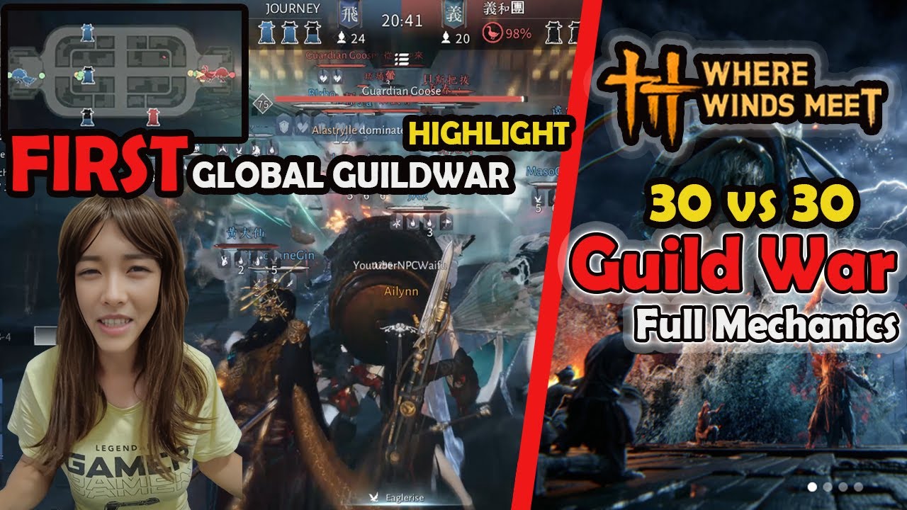 How Guild War Works：18 Jan First Ever Global War【Where Winds Meet】