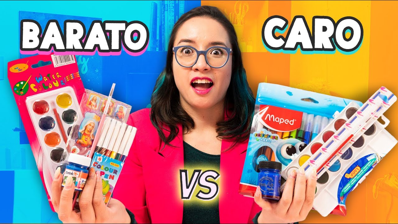 MATERIAL de  MANUALIDADES BARATO vs CARO 🤔 ¿Cuál es mejor? ✄ Craftingeek