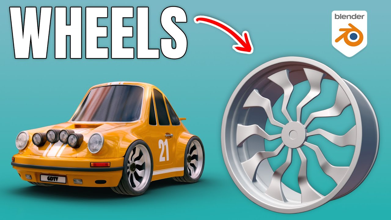 The Easiest Way to Model a Car Wheel in Blender: Hard Surface Techniques