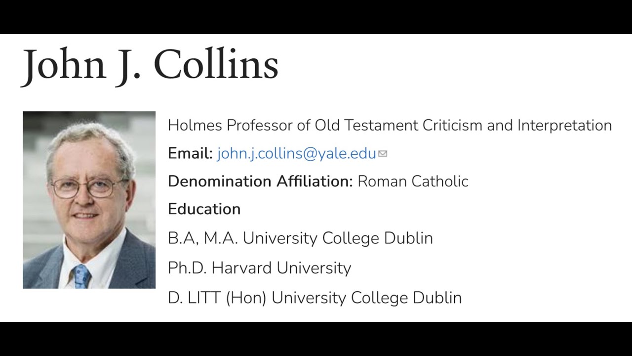 AAI Podcast w/ Yale professor (retired) of Old Testament Criticism & Interpretation, John J. Collins