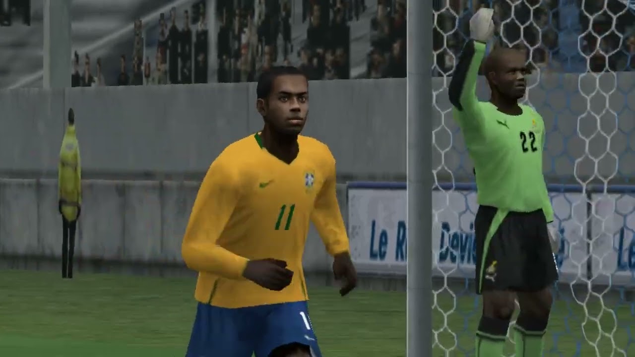 pes 2009 لعبة كورة ماتش البرازيل وغانا