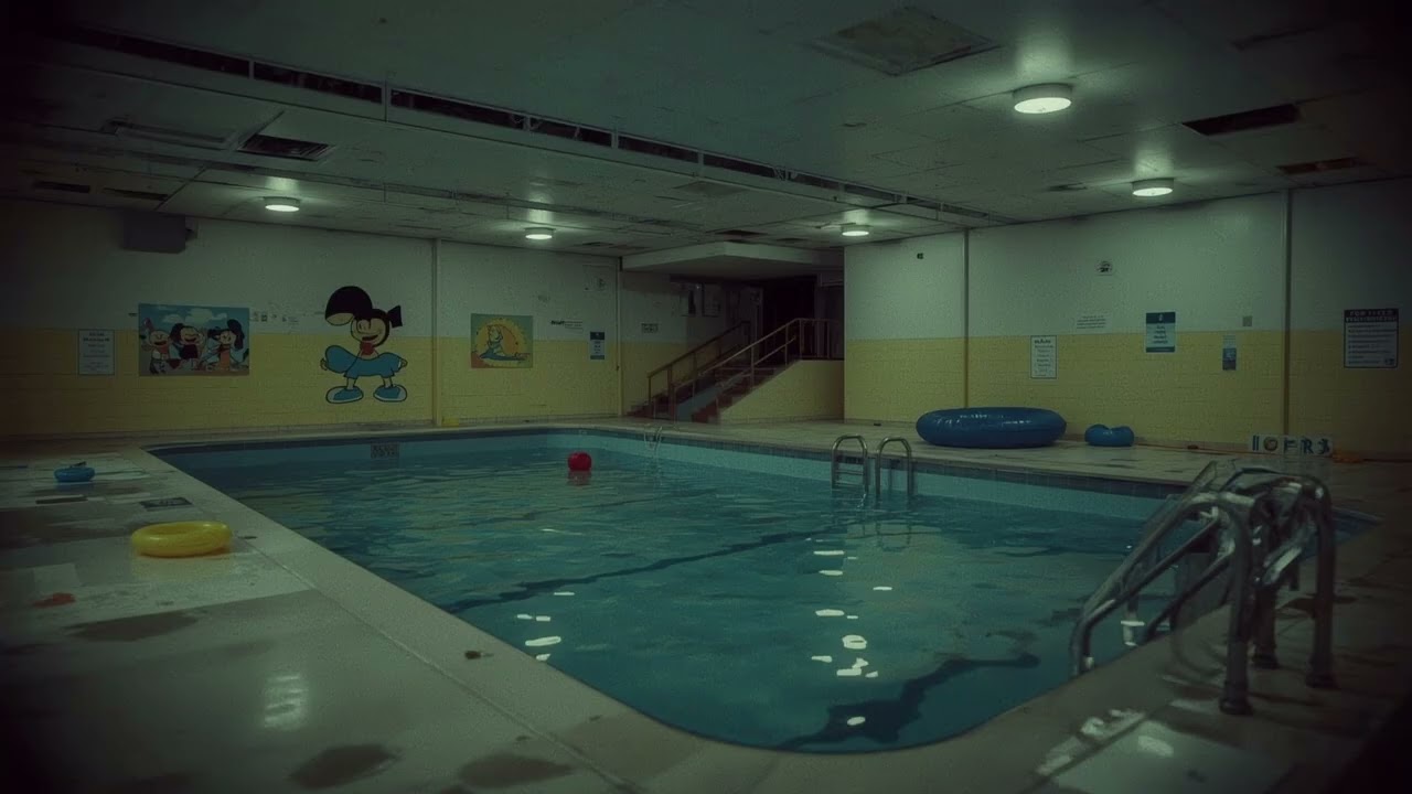 Backrooms Pool Ambience | Eerie Water Drips and Mechanical Hum (1 Hour Liminal Space)