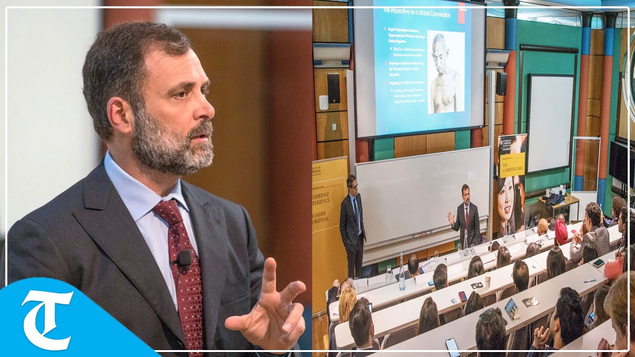 Indian democracy under attack: Rahul Gandhi in Cambridge