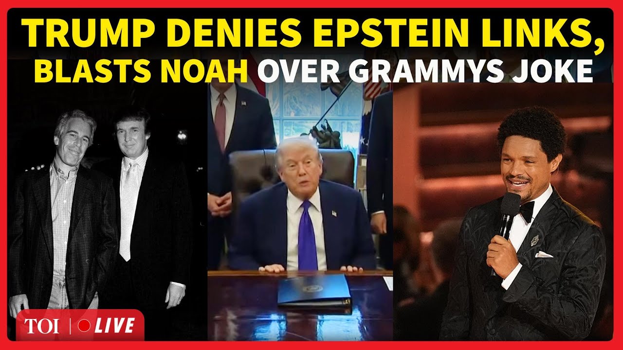 ‘Lousy Host, Terrible Job’: Trump Threatens Lawsuit After Trevor Noah Epstein Joke At Grammys | LIVE