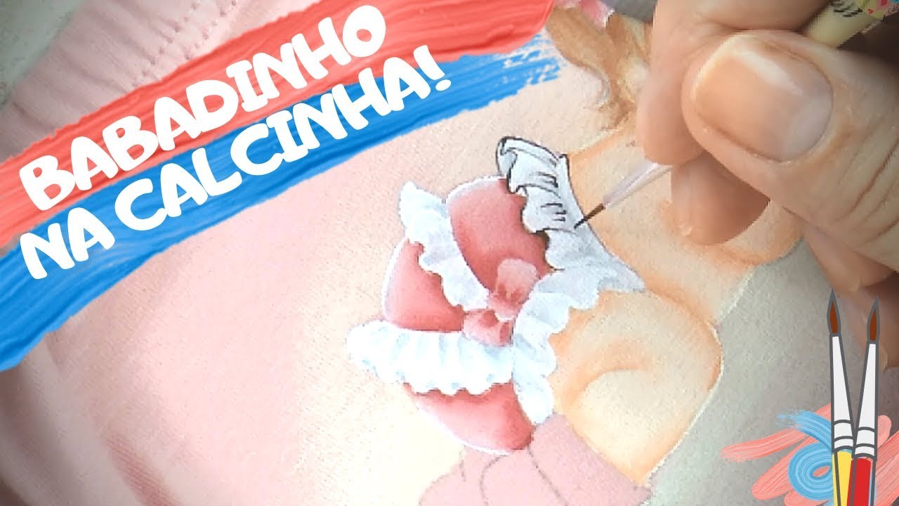 Babadinho: como pintar em TECIDO ROSA