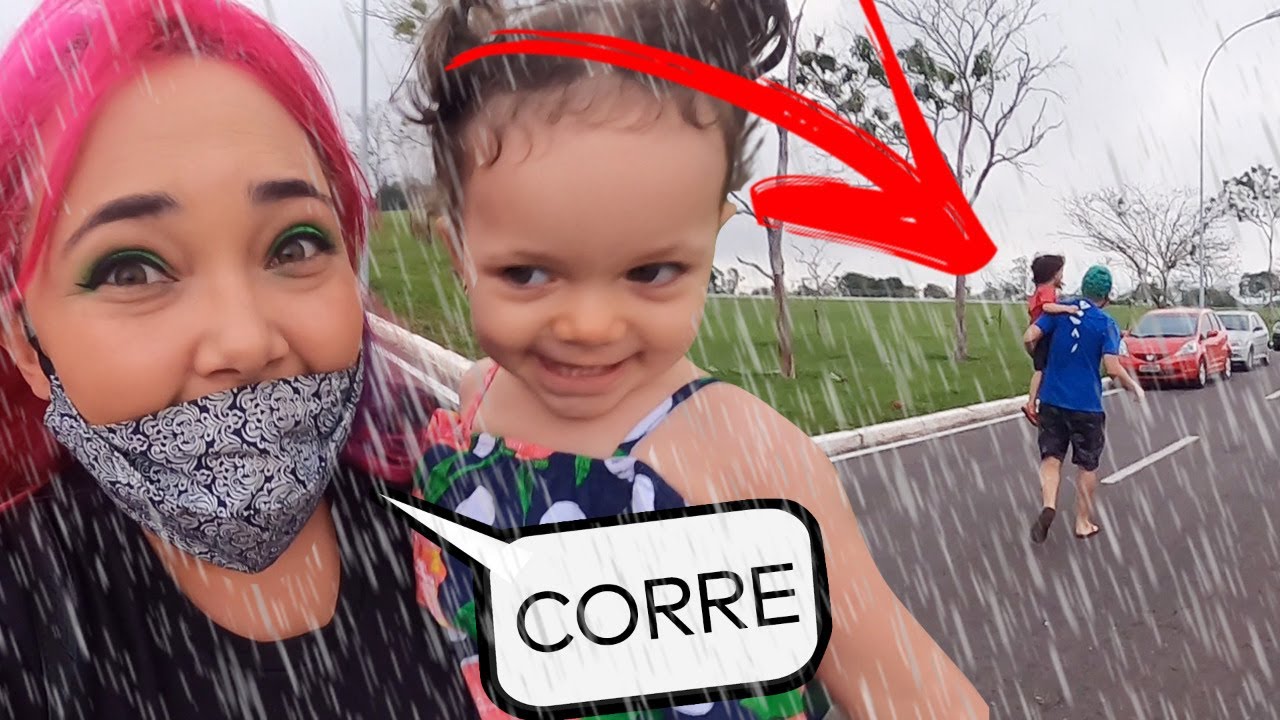 ERA PARA SER UM DIA DIVERTIDO NO PARQUE MAS PEGAMOS CHUVA!