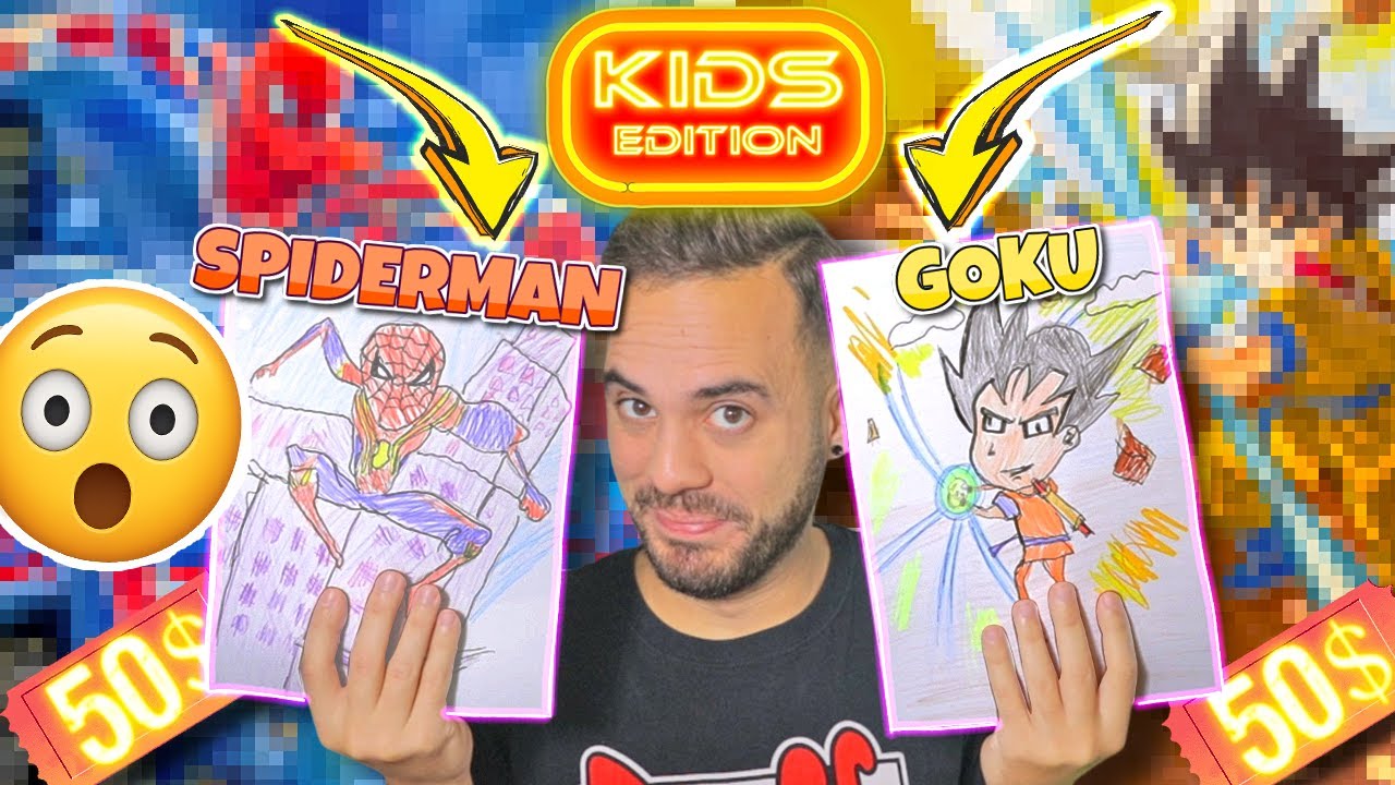 PAGUÉ A NIÑOS ARTISTAS 200 DÓLARES PARA QUE MEJORARAN MIS DIBUJOS DEFORMES ​👦​​👧​🖍️​ #2