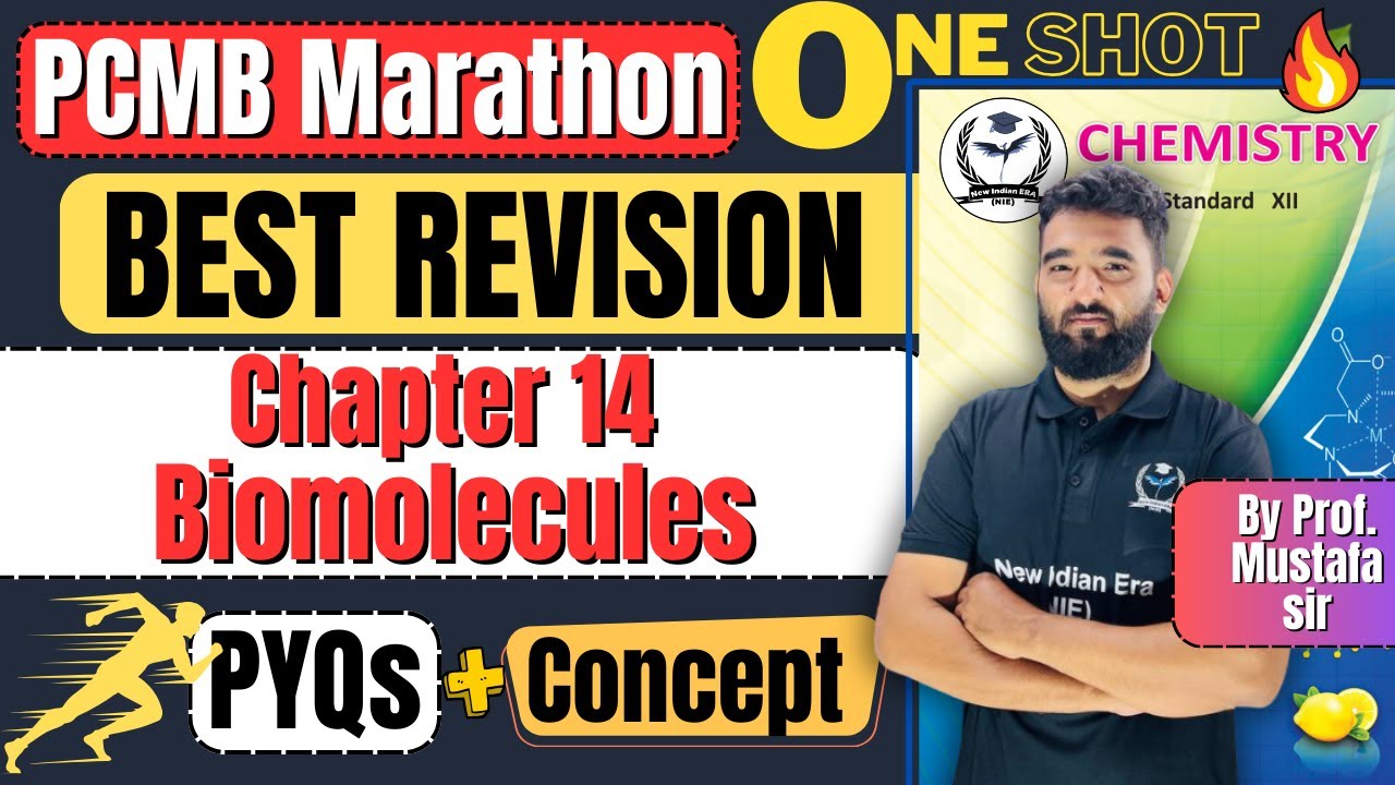 #14 ONE SHOT Revision Biomolecules Class 12th Chemistry #newindianera