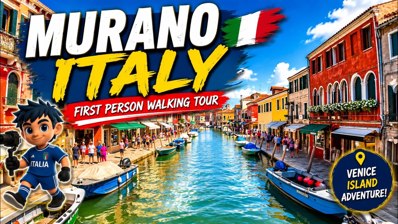 First Person Walk: Murano, Italy Walking Tour 🇮🇹 [4K POV]