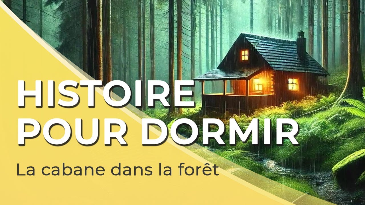 Histoire relaxante pour dormir + pluie 🌧️🌲 | La cabane dans la forêt | 30 min | Voix homme | FR