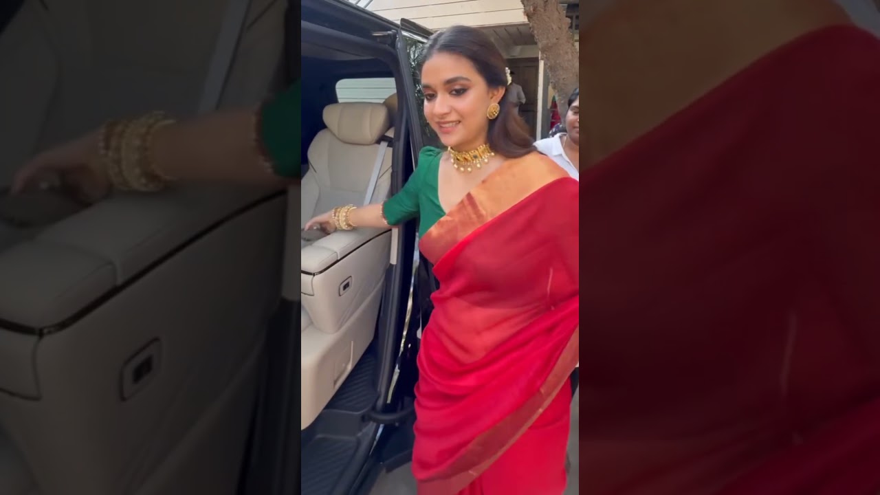 #kreethysuresh #keerthysuresh #trending #red #saree
