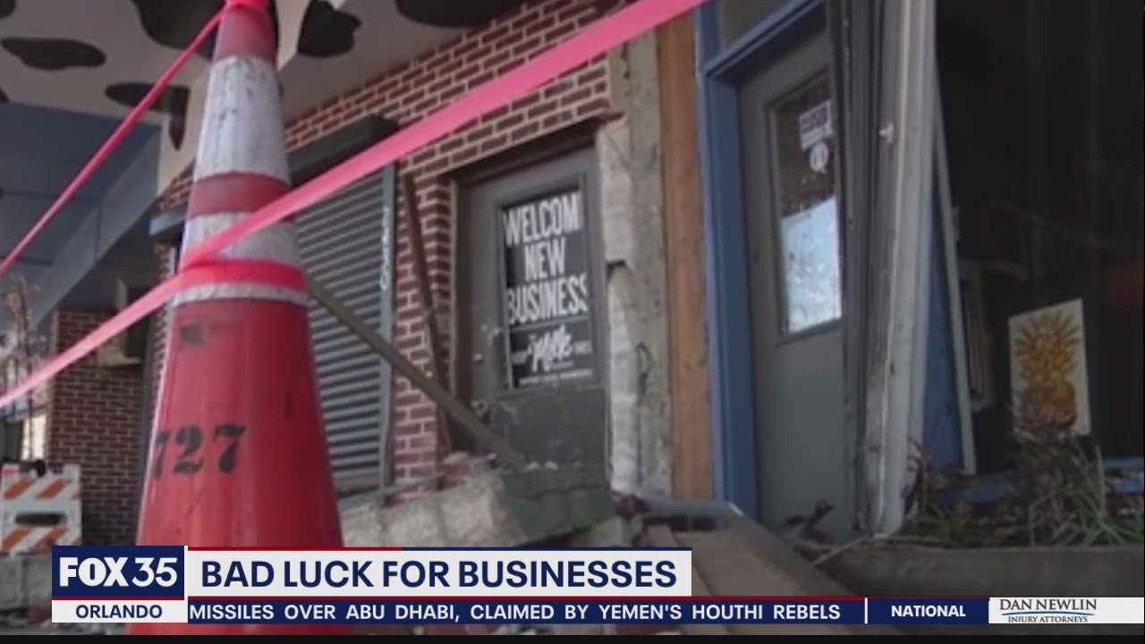 Car crashes into business in Orlando's Milk District