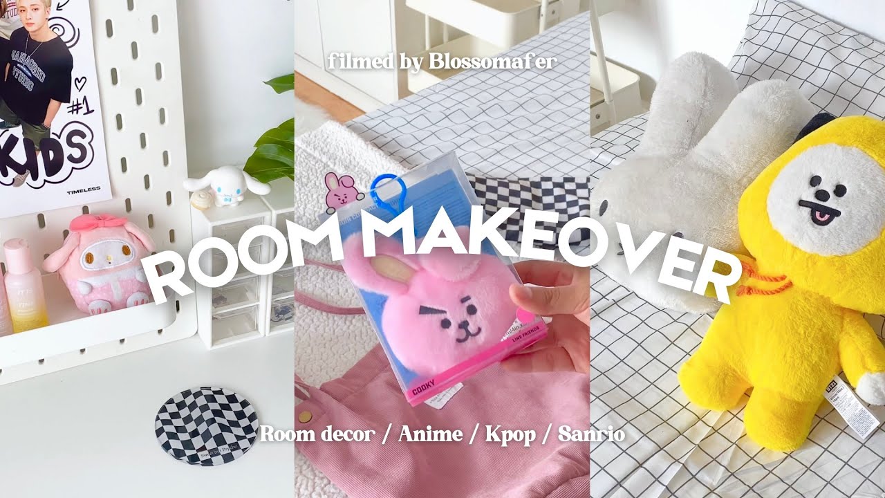 Transformando mi habitación & haul decoración (cozy vibes, sanrio, anime y kpop)