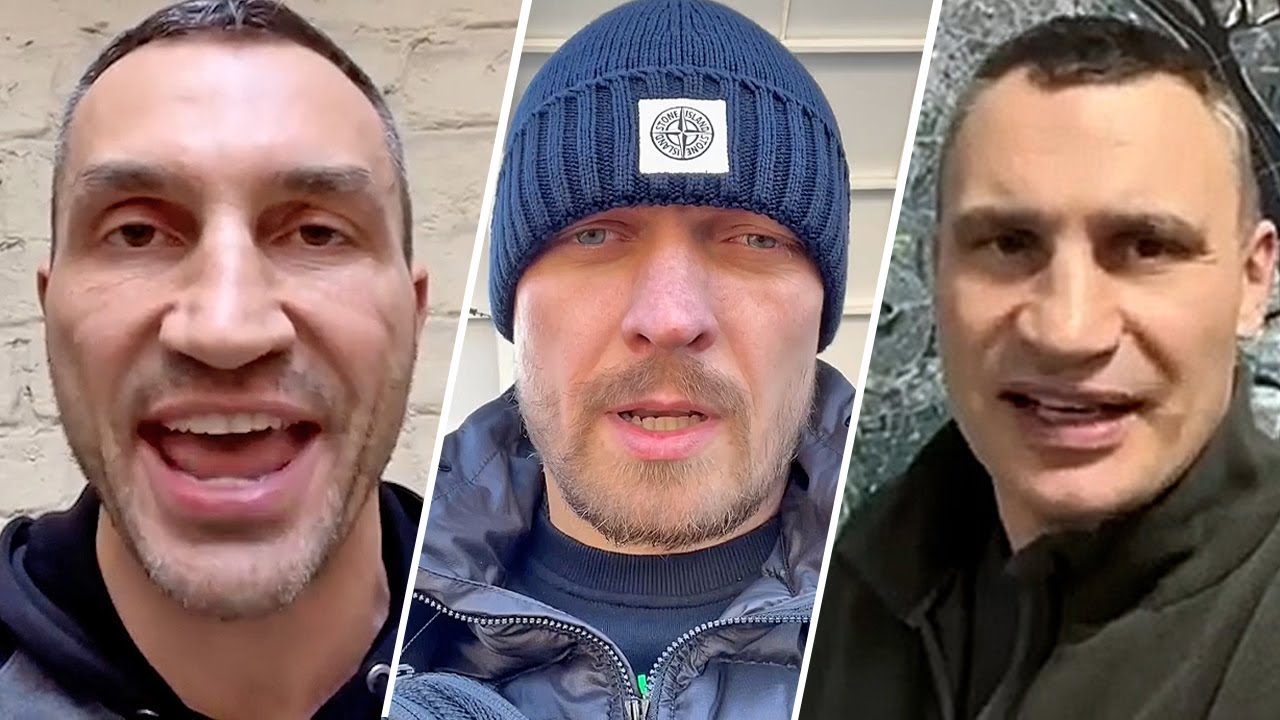OLEKSANDR USYK & WLADIMIR KLITSCHKO GIVE DESPERATE PLEA TO VLADIMIR PUTIN TO STOP WAR IN UKRAINE