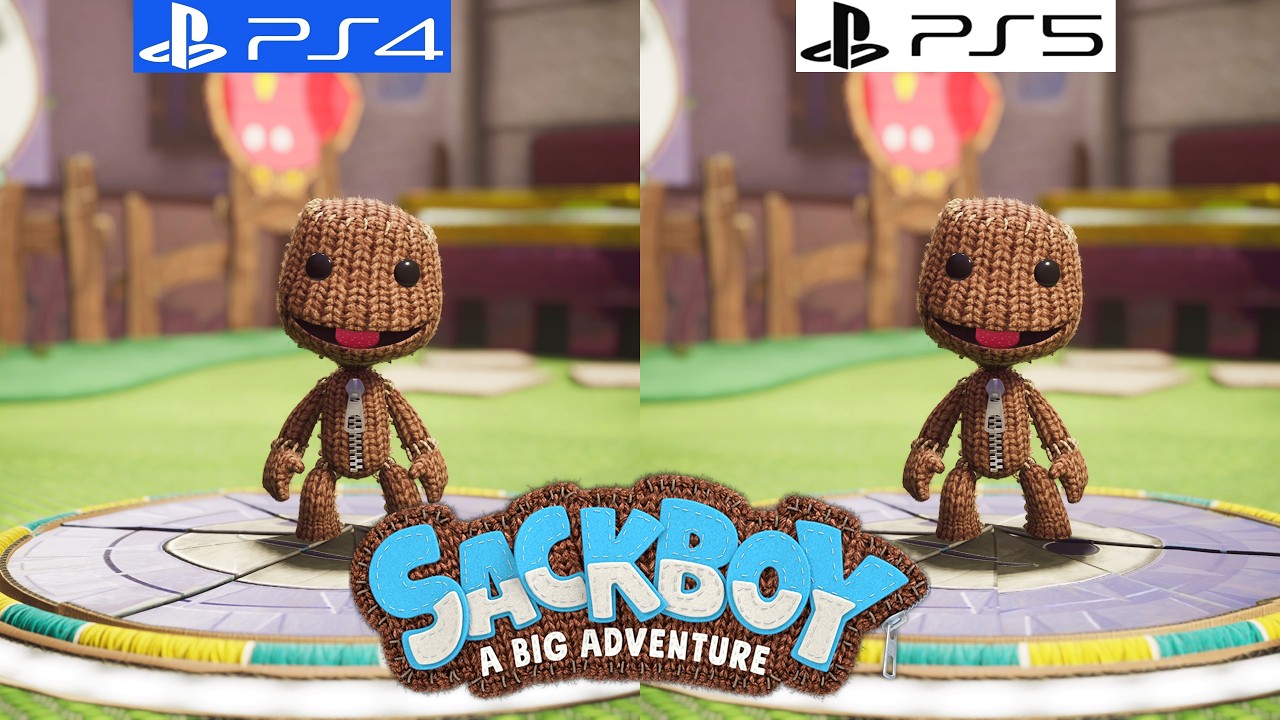 Sackboy A Big Adventure PS4 vs PS5 - Graphics Comparison - Framerate - 4K - 60FPS