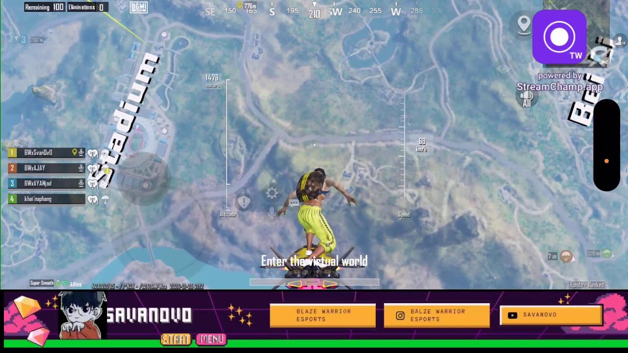 Broadcast powered by StreamChamp