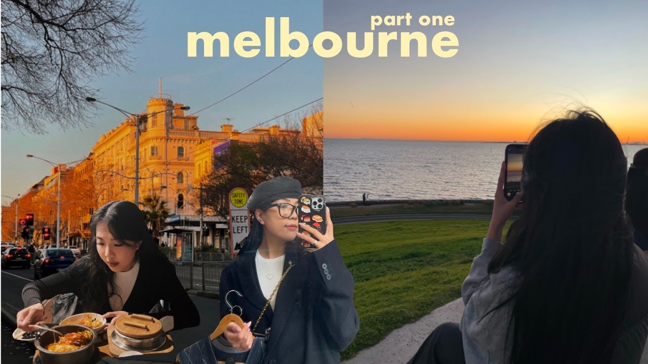 melbourne diaries ☕️ cute sunsets, puppies, vintage shops & exploring cafes