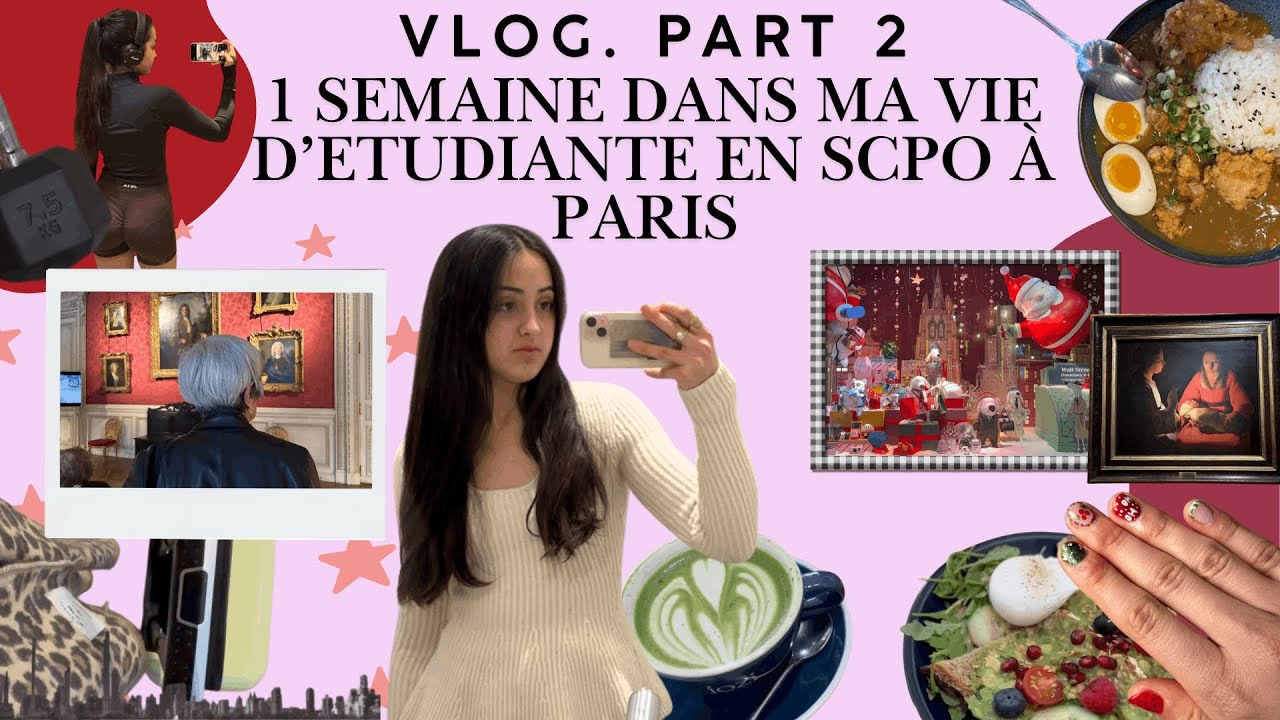 VLOG PART. 2 - UNE SEMAINE DANS MA VIE D'ETUDIANTE EN SCPO A PARIS | MimisWayy
