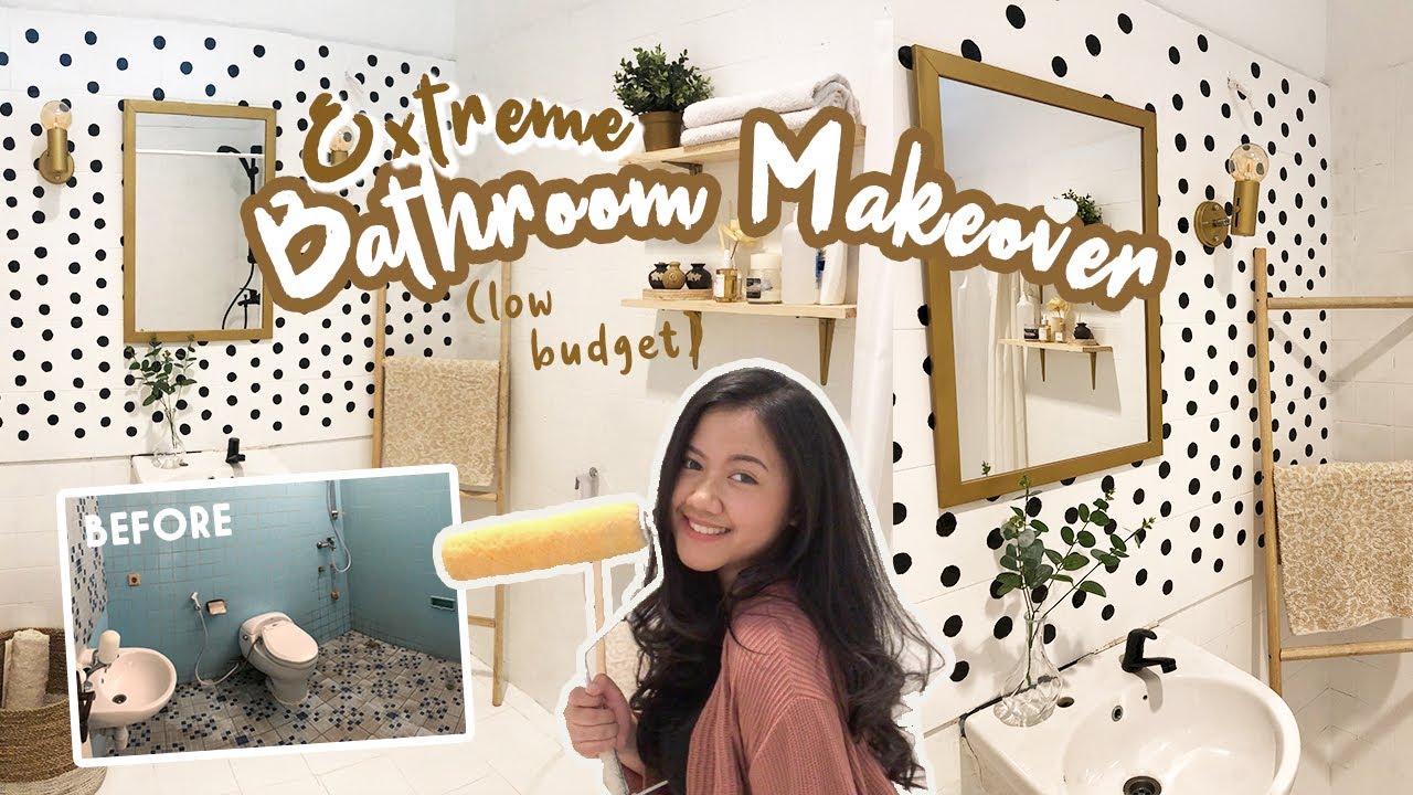 EXTREME BATHROOM MAKEOVER ON A BUDGET | Makeover Kamar Mandi Budget 1 Juta! | Indonesia