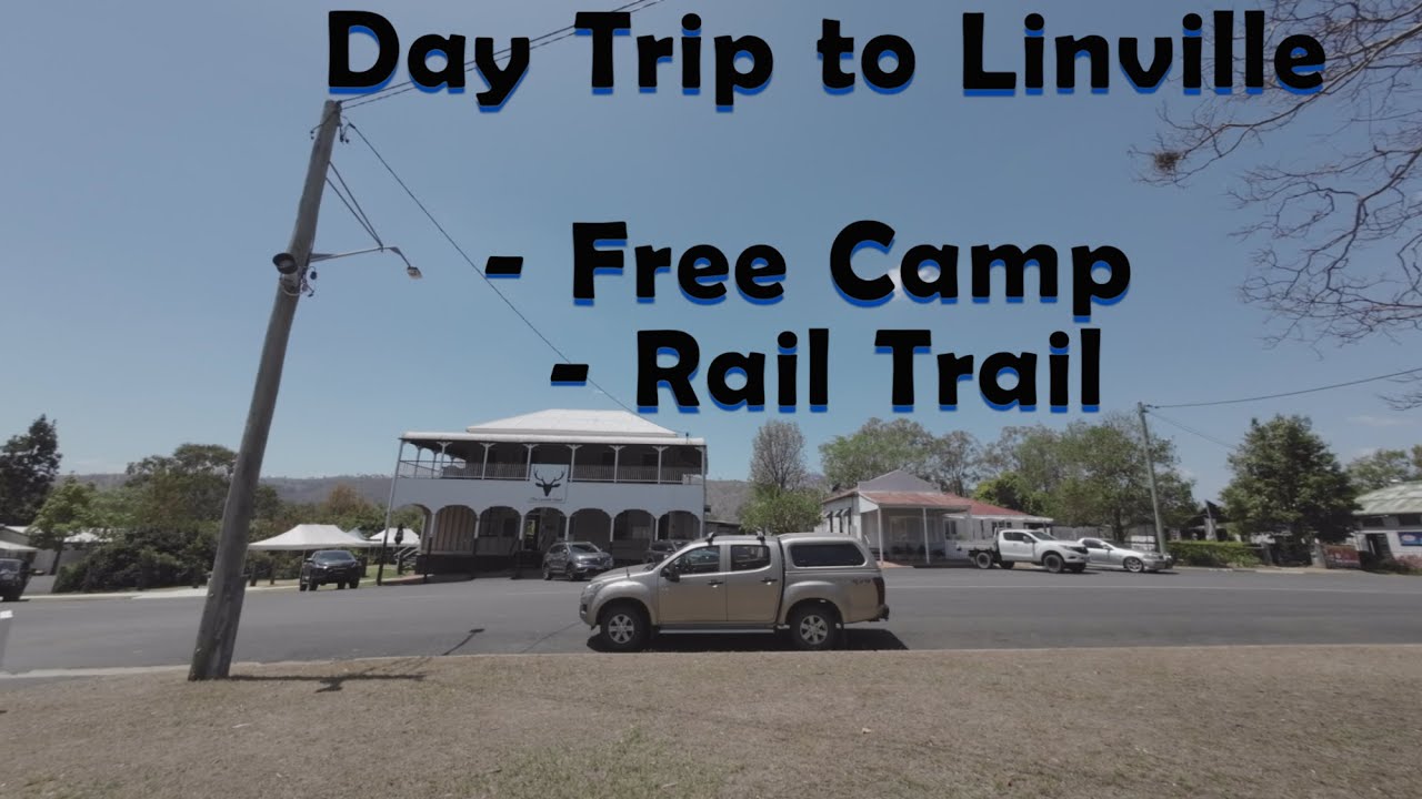 Linville  QLD - Daytrip to Linville Pub for lunch.  We show a couple of free camps on the way.