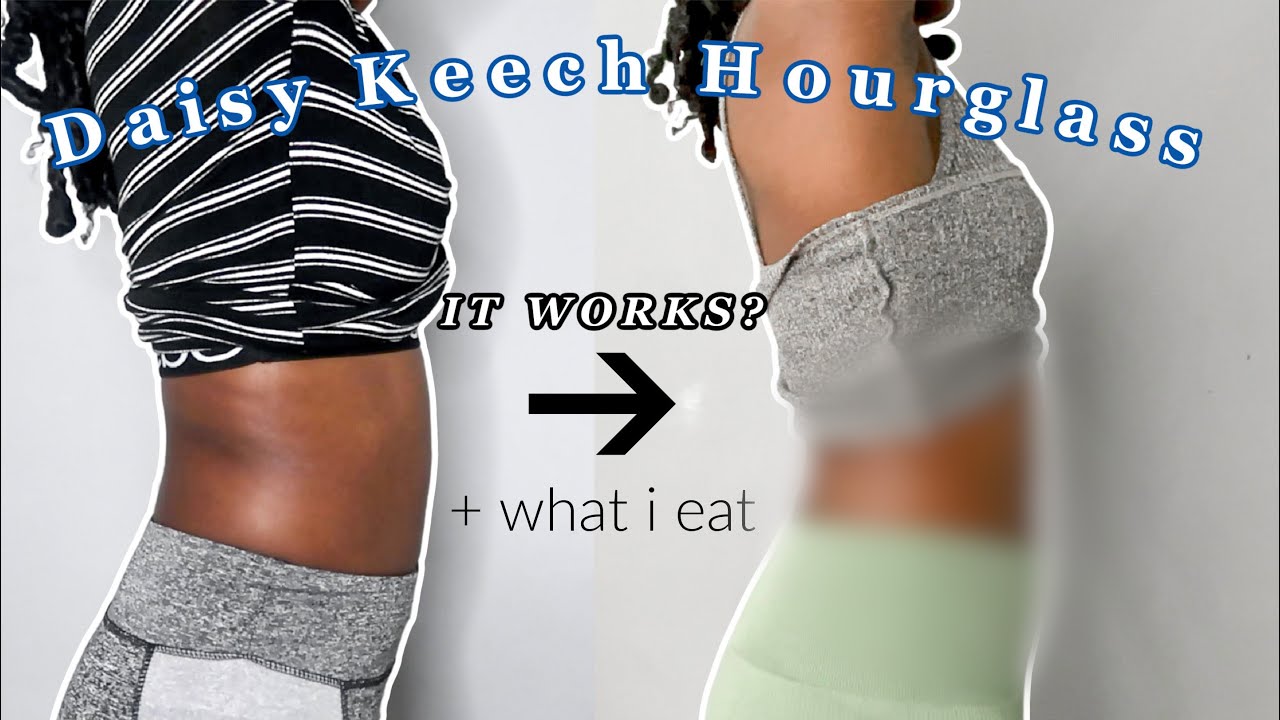 Trying Daisy Keech's Hourglass workout for a week | REALISTIC RESULTS