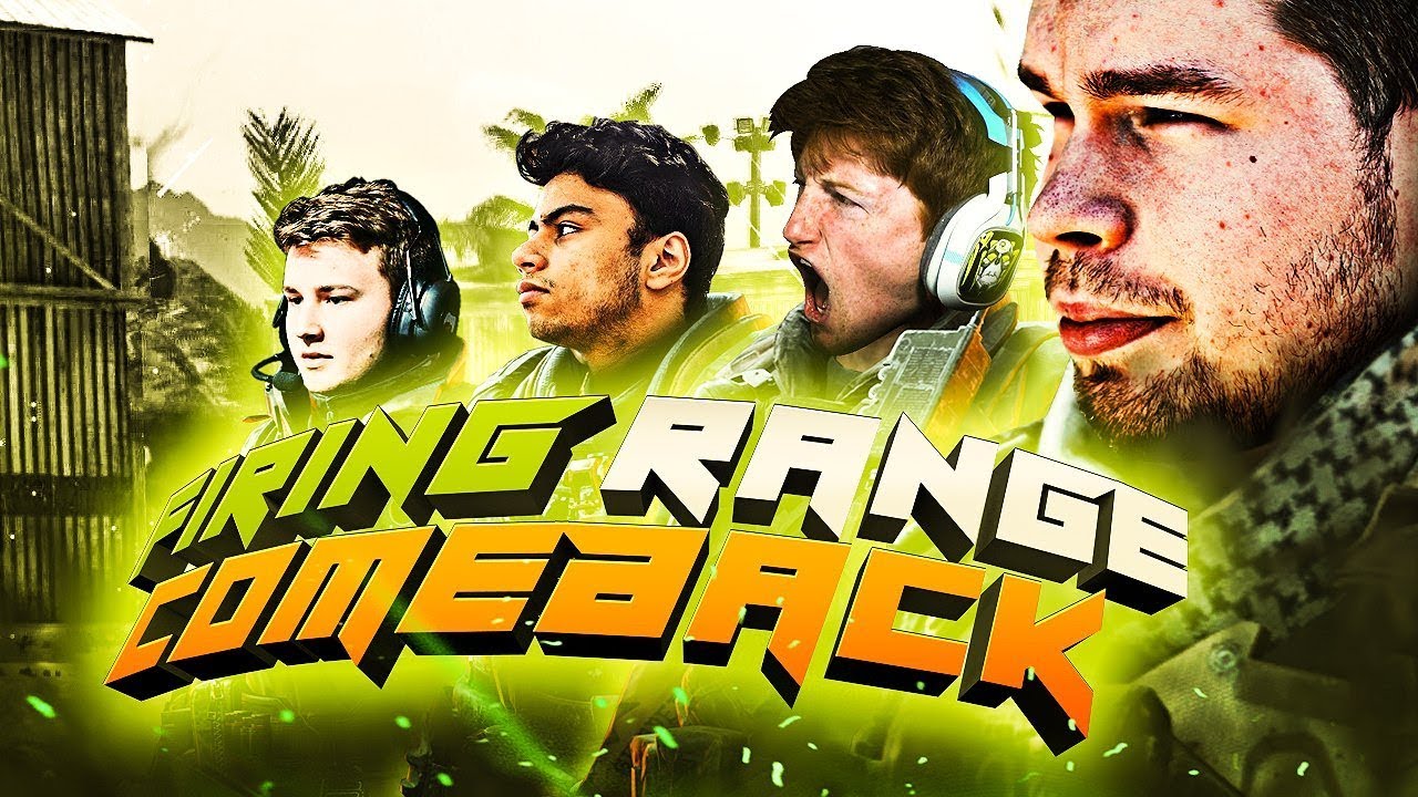 INSANE FIRING RANGE COMEBACK!! (COD: BLACK OPS 4)