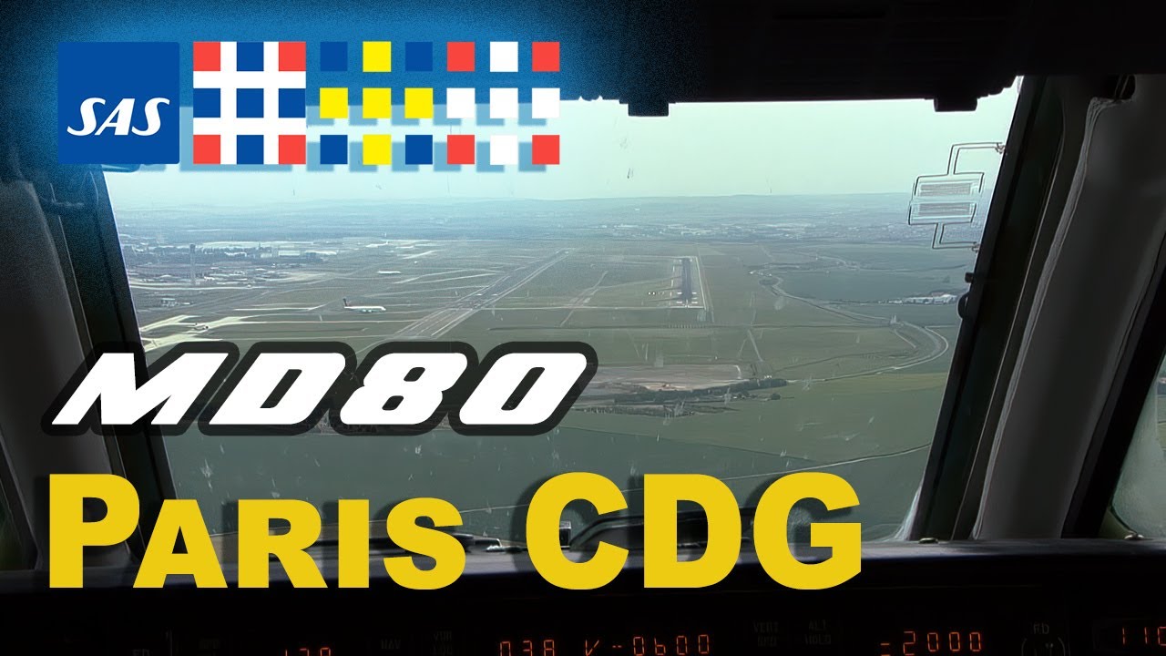 SAS Scandinavian MD80 ARN to Paris CDG