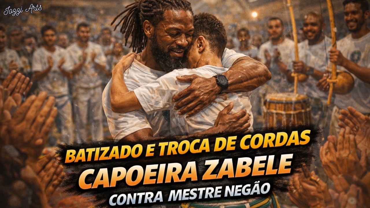 BATIZADO E TROCA DE CORDAS CAPOEIRA ZABELE CONTRA MESTRE NEGÃO