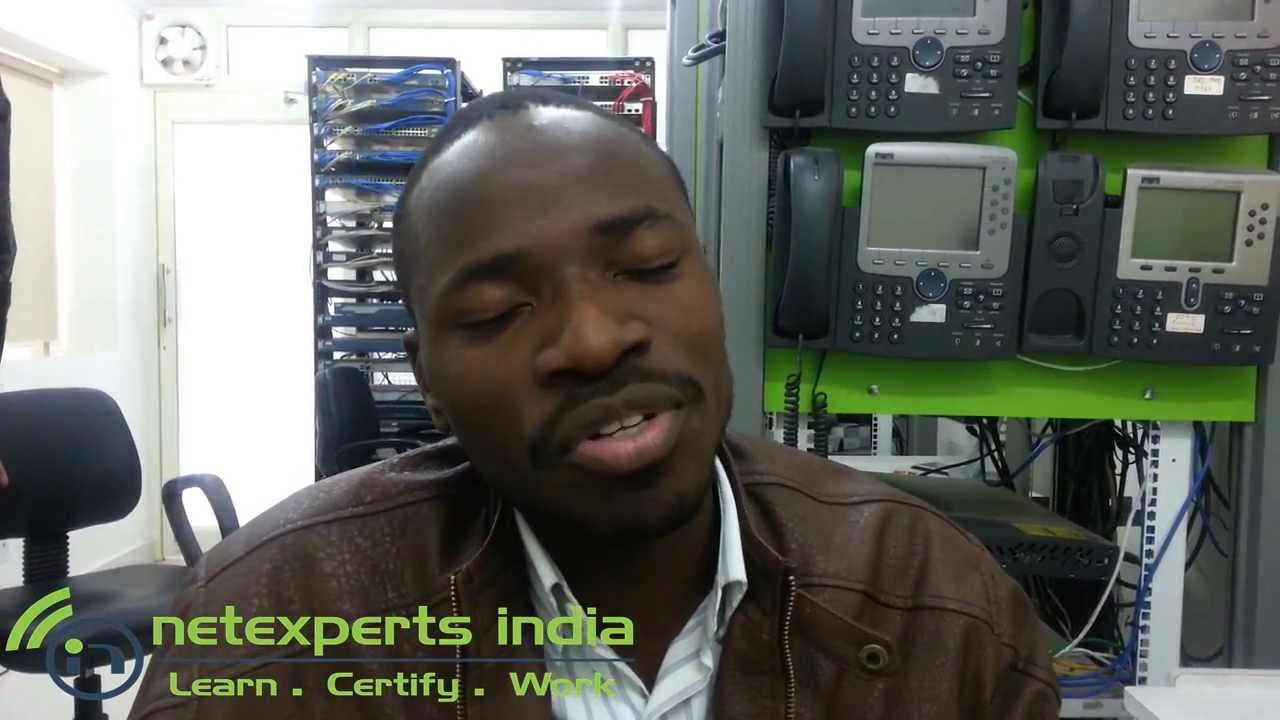 Mr.Elisee Mbiya from Congo CCNA, CCNP, CCIE RS End to End Training-Netexperts