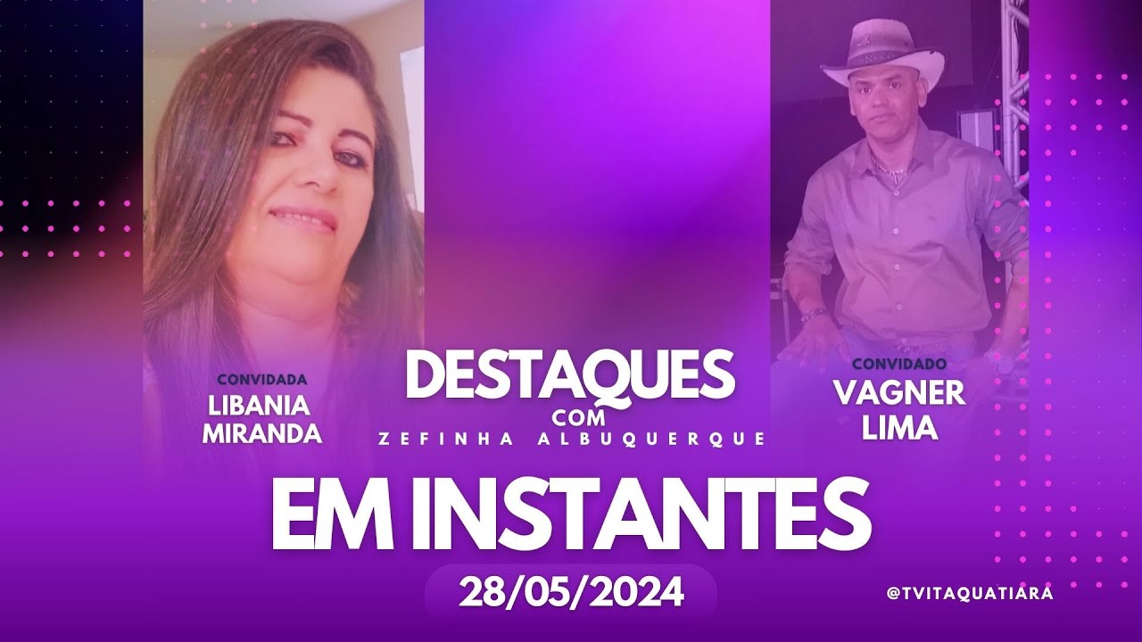 DESTAQUES COM ZEFINHA ALBUQUERQUE. CONVIDADO  VAGNER LIMA E FORROZÃO PRA VALE.