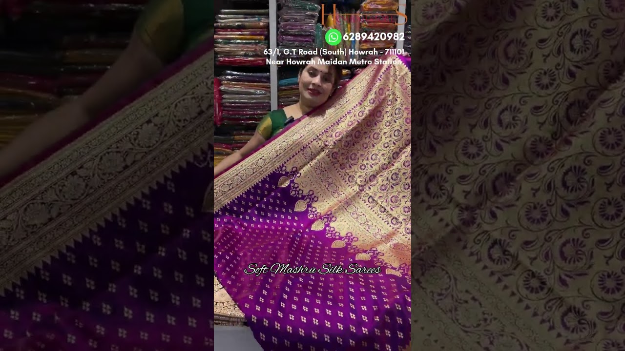 ✨ Soft Mashru Silk Sarees – Smooth Feel, Royal Appeal ✨ | #saree