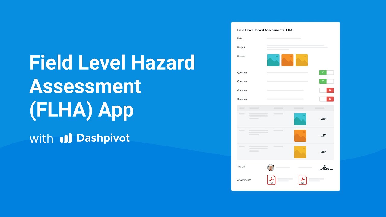 Enhance Safety with Dashpivot's Field Level Hazard Assessment (FLHA) App