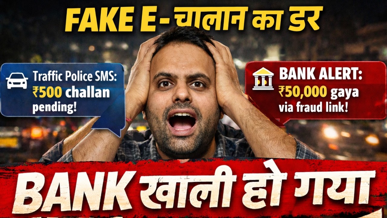 SCAM ALERT 🚨 Real vs Fake Challan Website Check | Fake E-Challan Message Exposed !